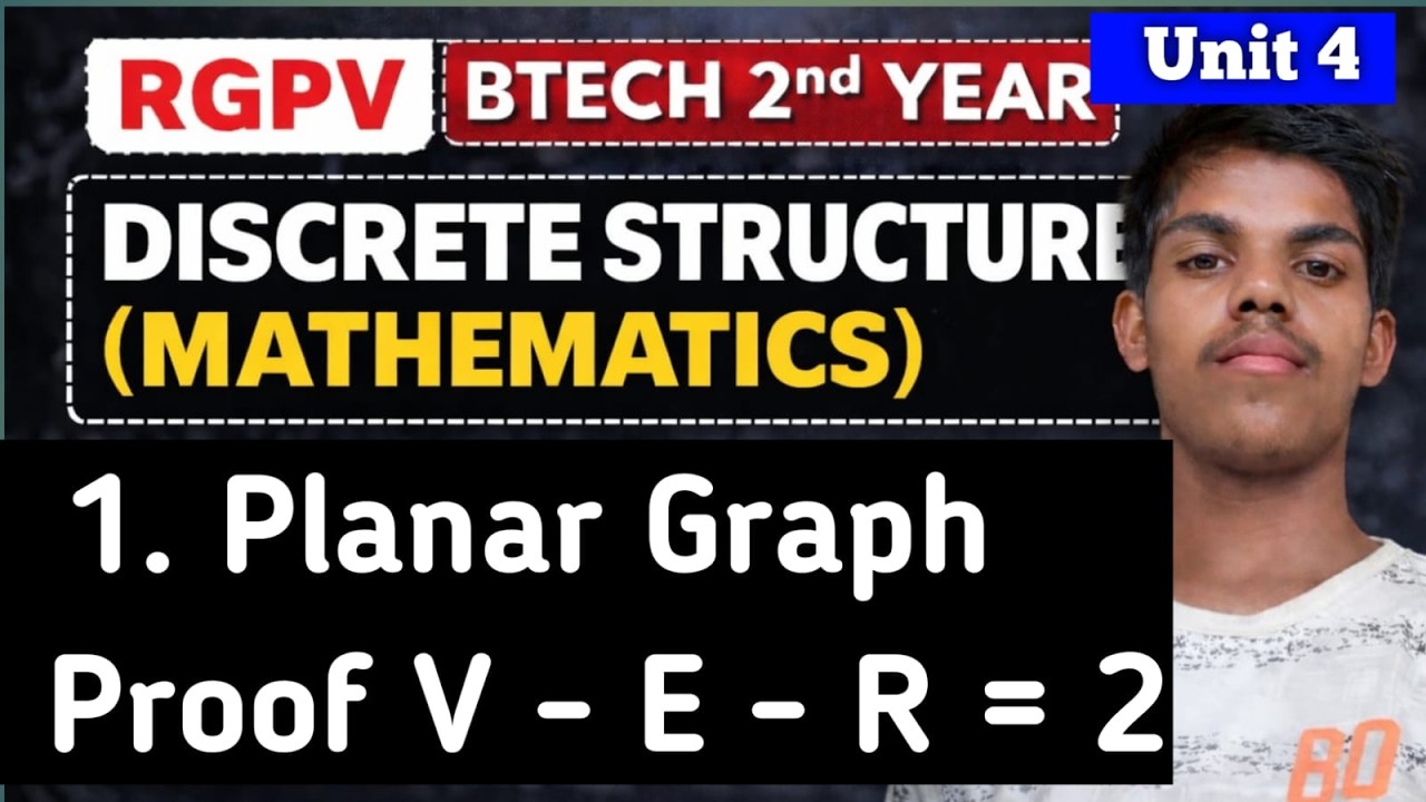 Planar Graph and Proof of Euler’s Formula | RGPV Discrete Structure 3rd Sem