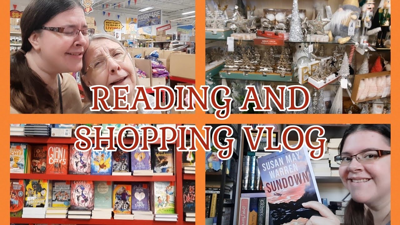 READING AND SHOPPING VLOG (Books, Christmas Shopping, Bookshelves, and Fun Times With Family)