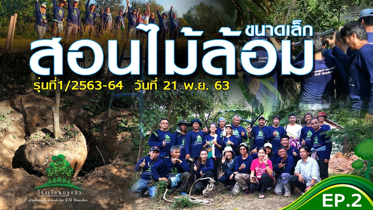 สอนวิธีการทำไม้ล้อมขนาดเล็ก รุ่นที่ 1/2563-64 EP.2 โรงเรียนปลูกป่าขอนแก่น