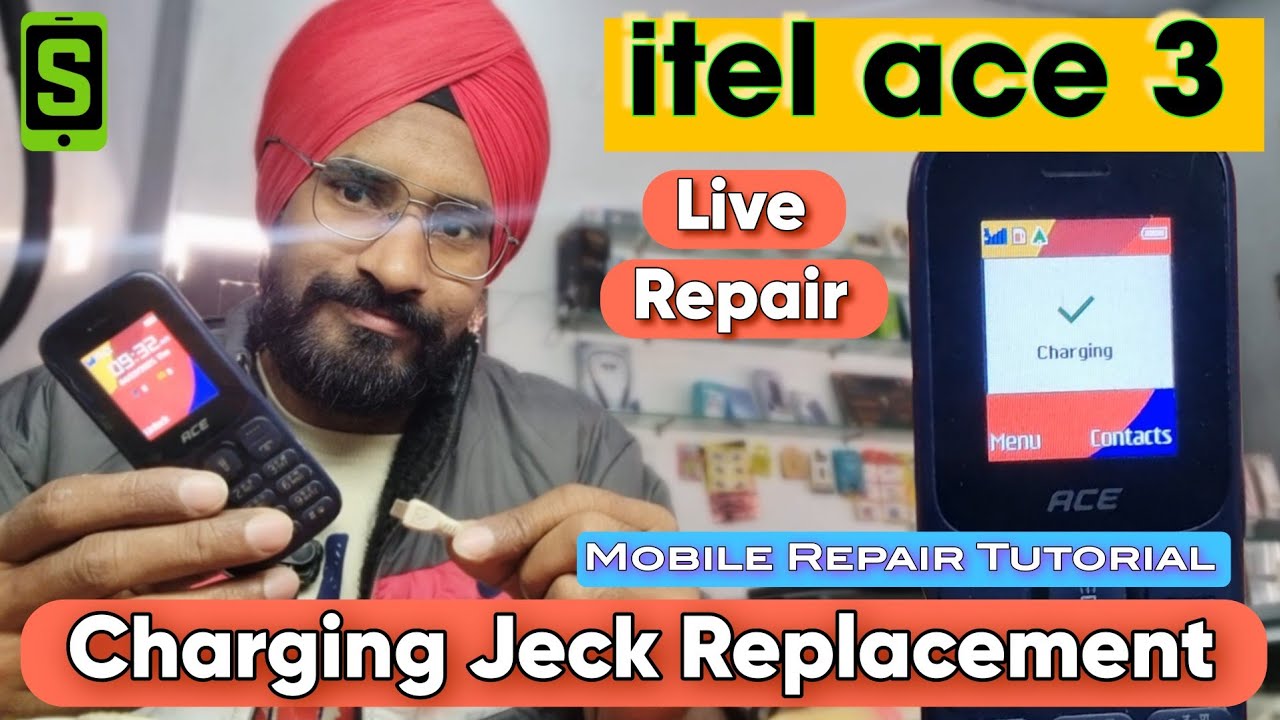 iTel Ace 3 Charging Jack Replacement | Keypad Phone Repair Tutorial | Mobile not charge solution 