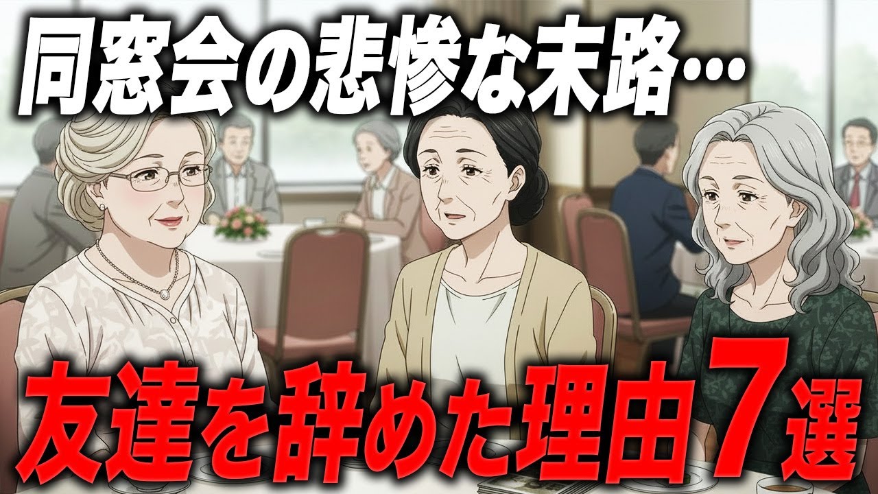 『私は便利屋じゃない...』還暦同窓会で崩壊した“60代の友情”と裏切りの真実…【絶縁】