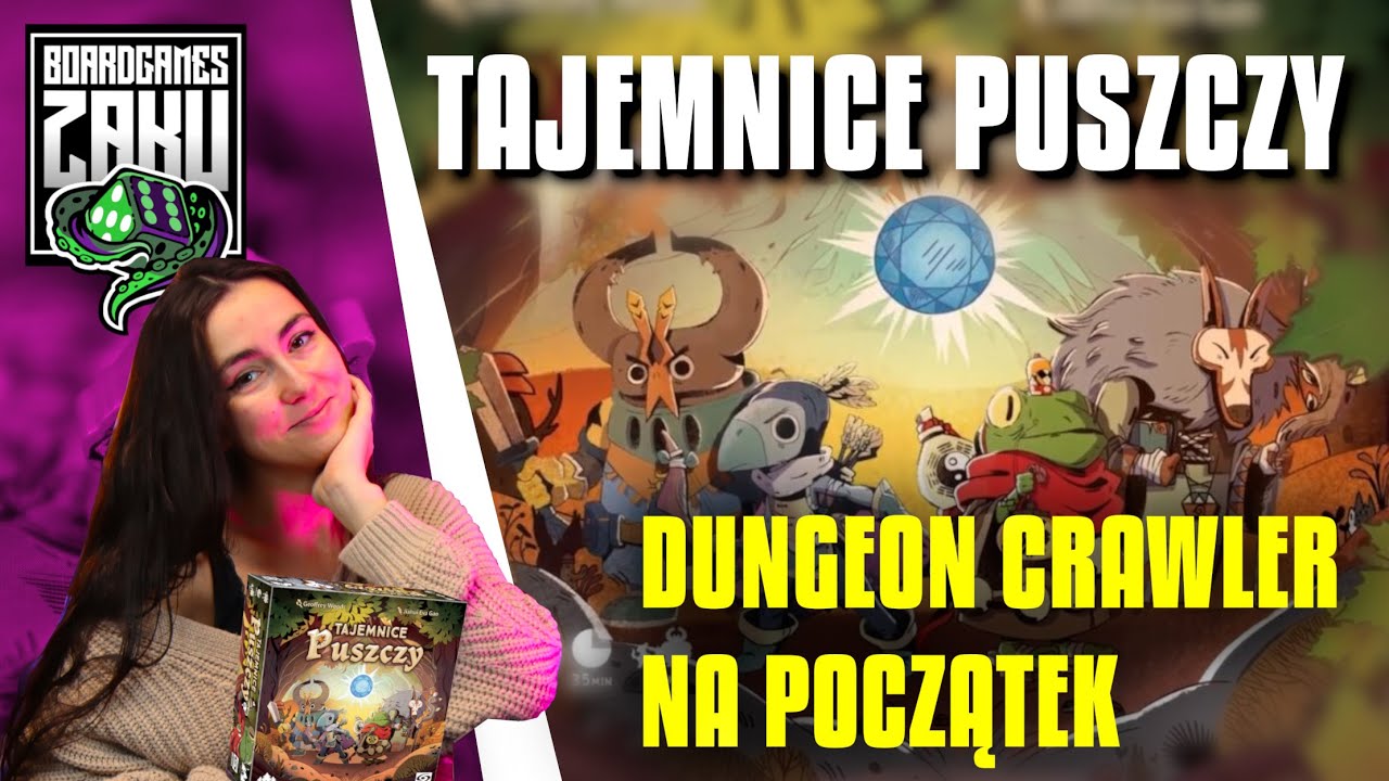 Tajemnice Puszczy - GRY RODZINNE Z MERY - Dungeon Crawler dla dzieci | ZASADY | OPINIA