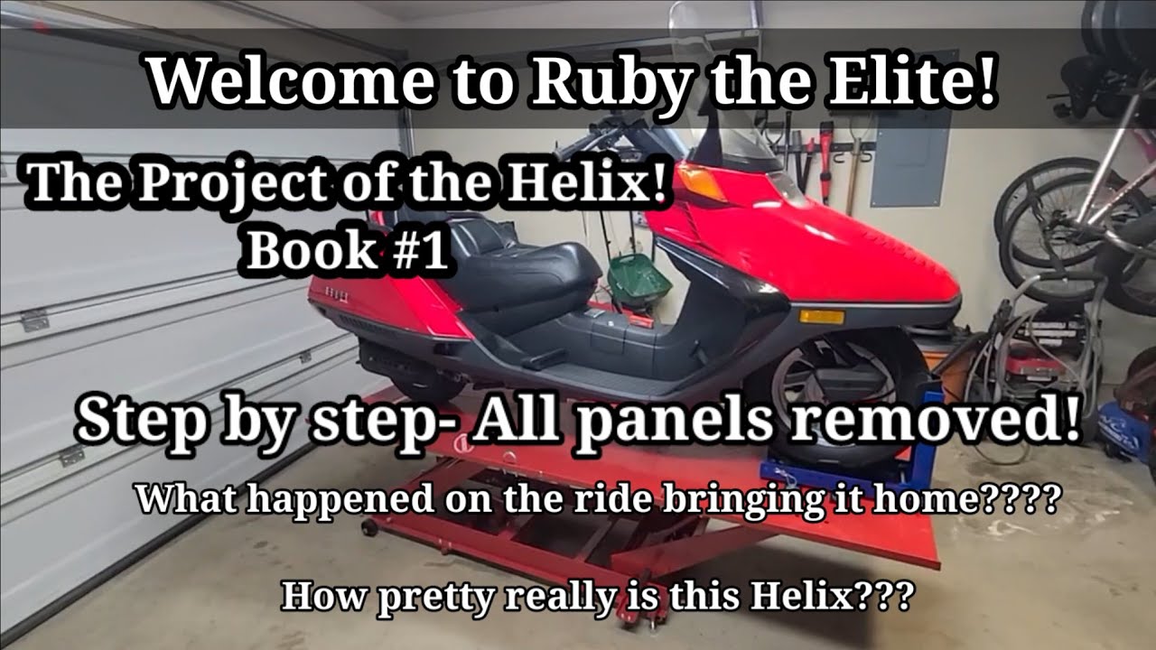 Honda Helix scooter | Body panels removed | The Project of the Helix , Book#1 | Ruby the Elite