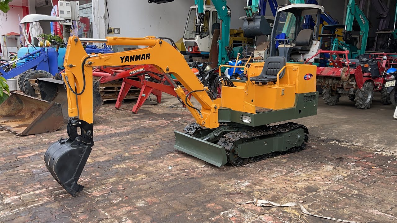 Xe Múc Mini Yanmar YB10 | Động Cơ Yanmar 3t72 | Cần Dài Nông Cơ Nguyễn Văn Châu