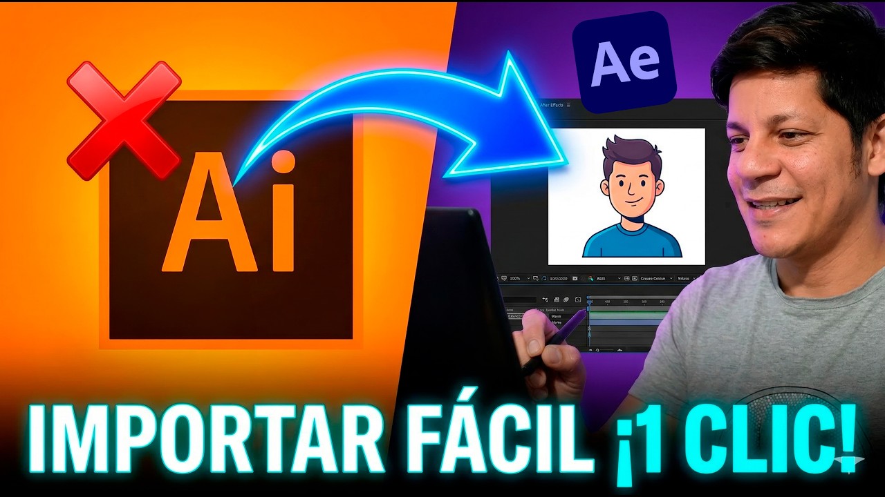 Fantástico plugin para importar Ai Illustrator a After Effects. Actualizado 2023. Overlord 1.24
