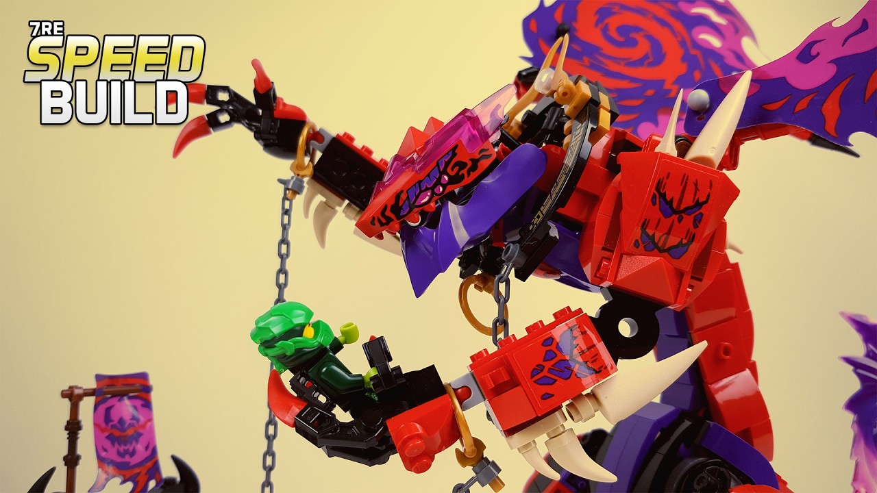 Best Villain Set? 71832 Thunderfang Dragon of Chaos | Lego Ninjago Stop Motion Speed Build