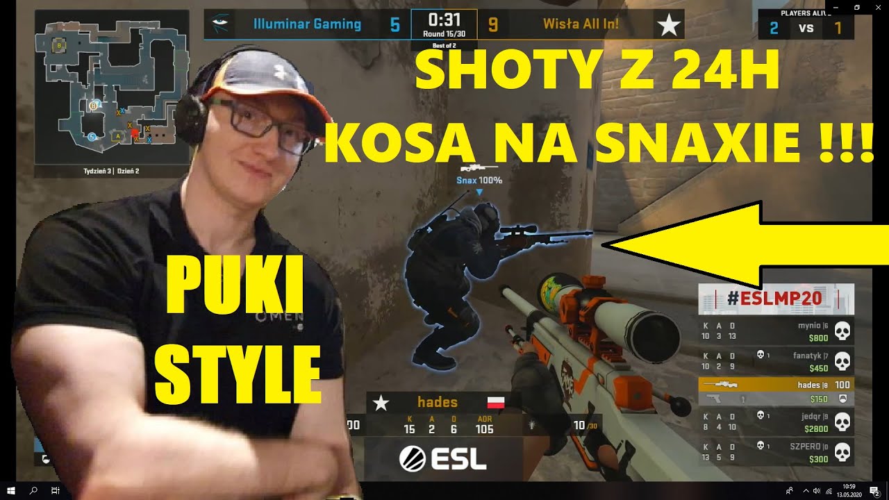 KOSA na SNAXIE/PAGO RAGE/PUKI STYLE/Illuminar ZWYCIĘZA/shociki z 24h