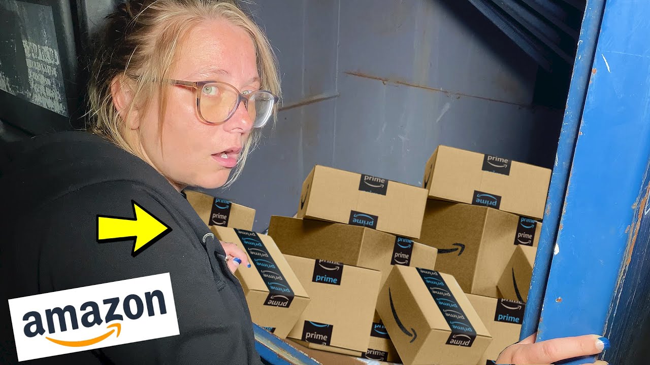 Мусорный контейнер Amazon снова оказался заполнен нераспечатанными посылками!