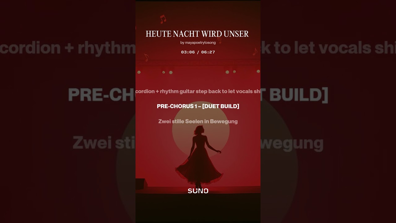 HEUTE NACHT WIRD UNSER - Maya Poetry to song: Live, love, laugh, music....a way of life