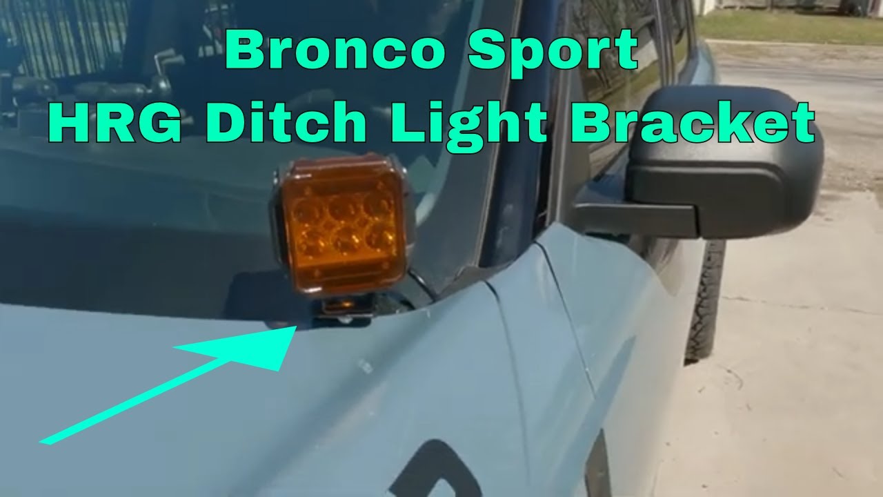 Bronco Sport StarGazer Gets Ditch Light Brackets From HRG Off-Road