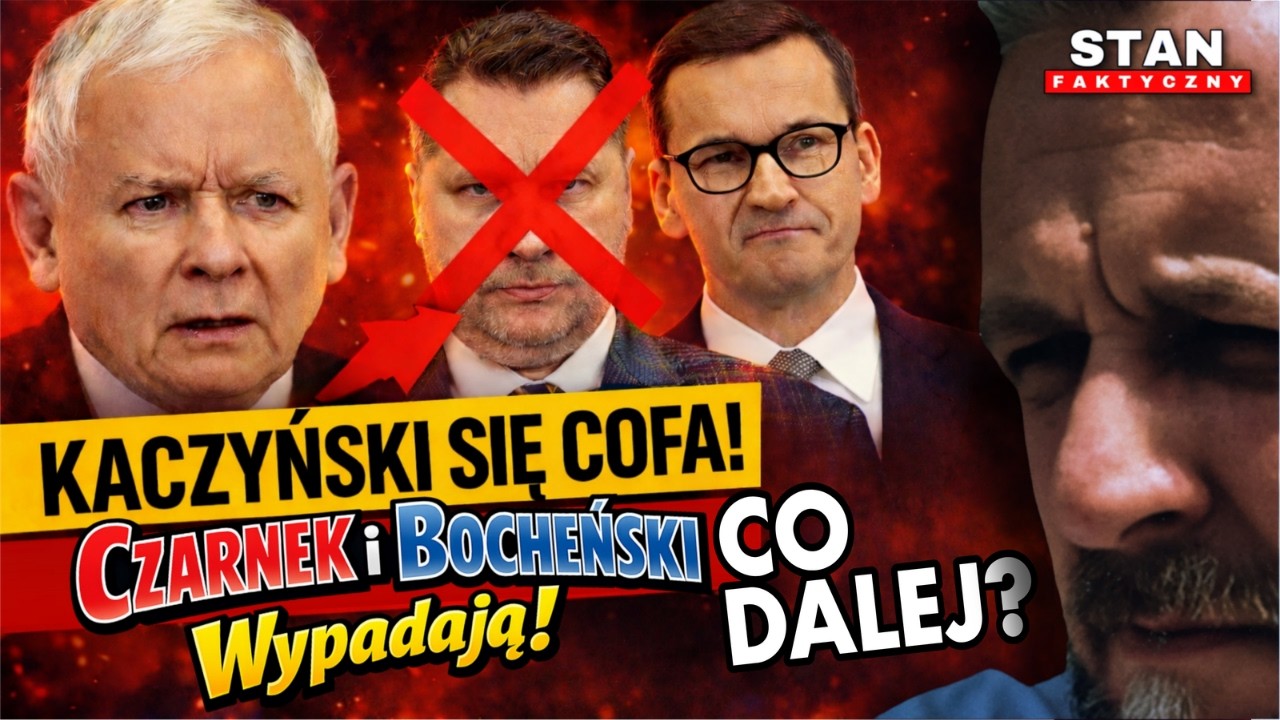 KACZYŃSKI ZMIENIA PLAN‼️Bocheński wypada, Czarnek znika z gry‼️Chaos w PiS❓
