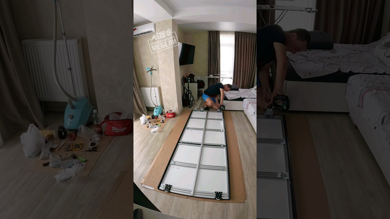 сборка раздвижных дверей-купе Aristo. #сборкамебели #aristo #шкафкупе #севастополь #мкстиль