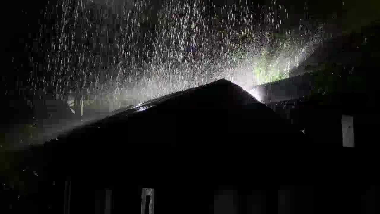 Fall Asleep in 3 Minutes 🌧️ Heavy Rain and Thunder on Tin Roof for Deep Sleep and Stress Relief #1