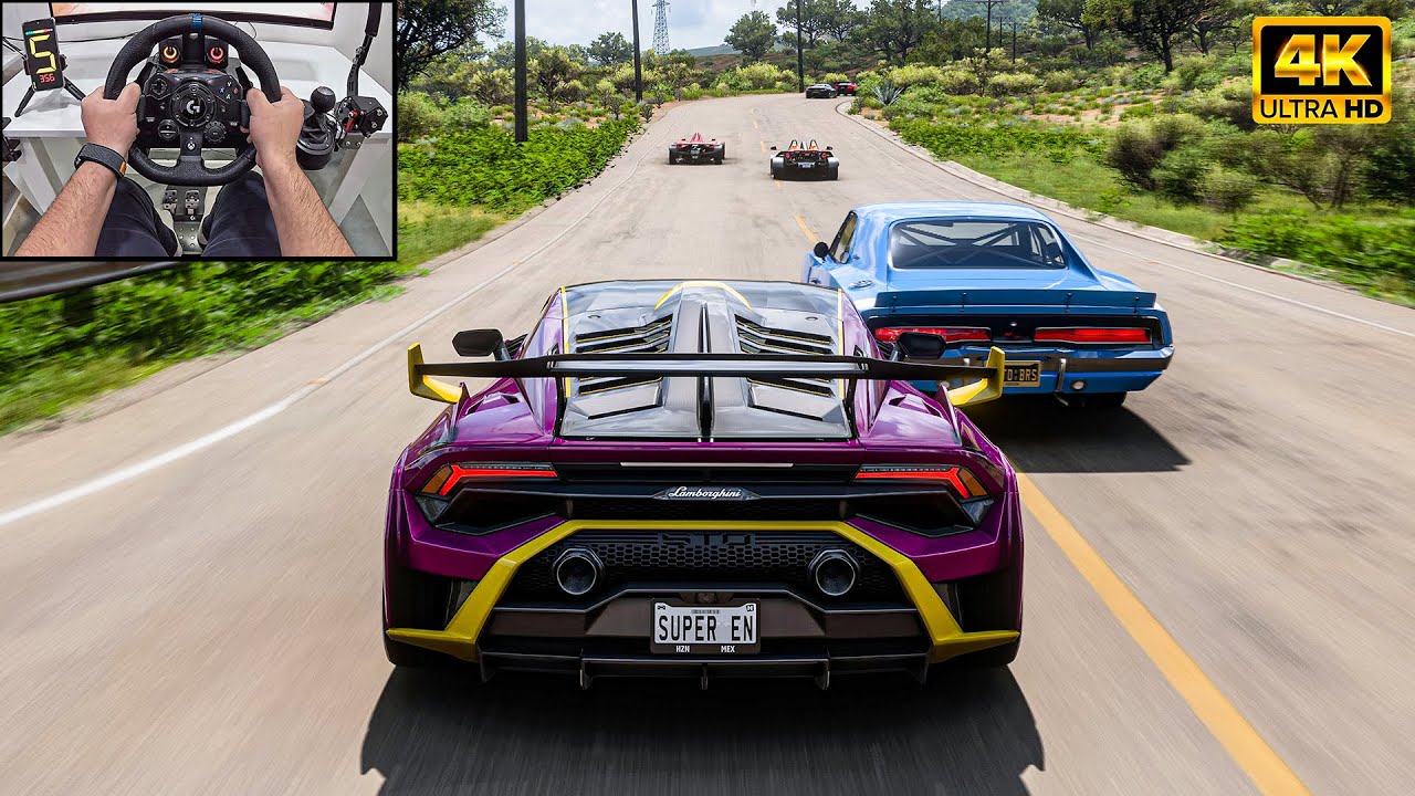 Lamborghini Huracán STO VS Track Toys - Forza Horizon 5 | Logitech G923 Steering Wheel