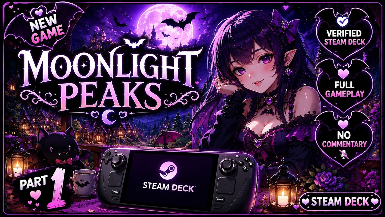 Moonlight Peaks | Part 1 | Full Gameplay Walkthrough | No Commentary | Steam Deck Gameplay