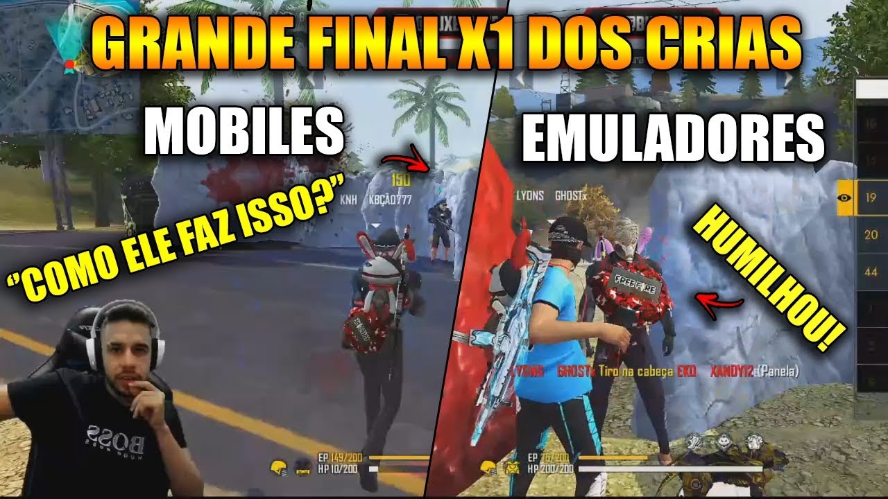 FINAL X1 DOS CRIAS - SÓ X1 ÉPICO! NOVAS REVELAÇÕES -MOBILES E EMULADORES - MELHORES CLIPES FREE FIRE