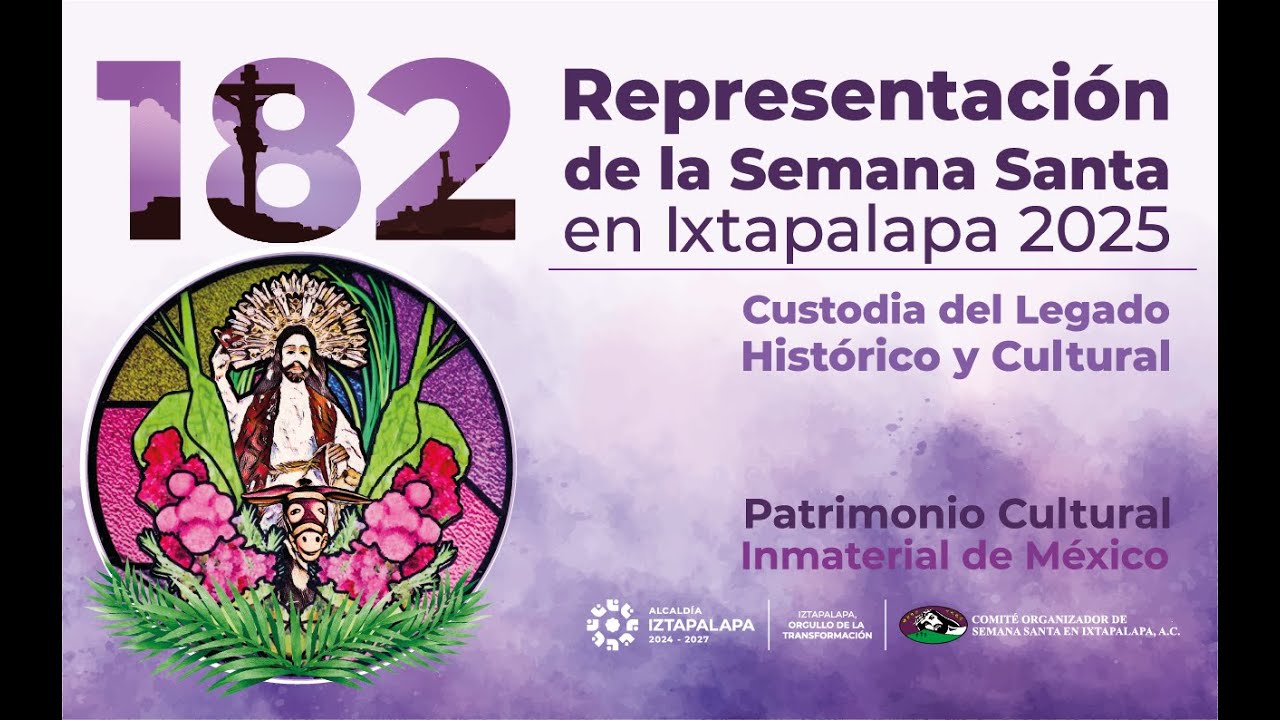 🟣#EnVivo Viernes Santo Viacrucis y crucifixi&oacute;n; 182 Representaci&oacute;n de la Semana Santa en #Iztapalapa