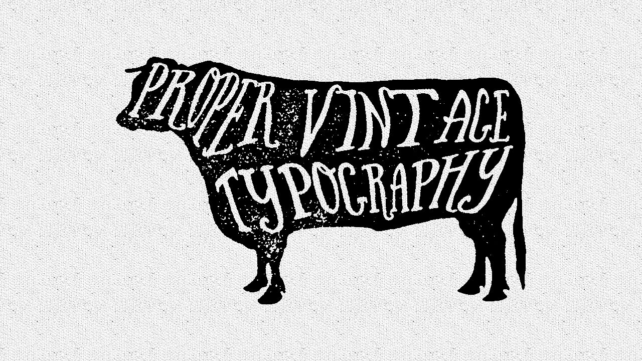 Illustrator CC CS6 : Proper Vintage Typography