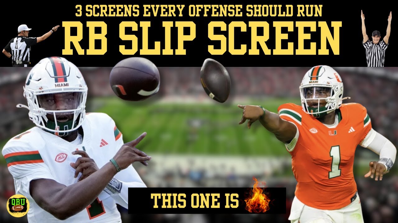 Why the RB Slip Screen is a NIGHTMARE for Defensive Coordinators