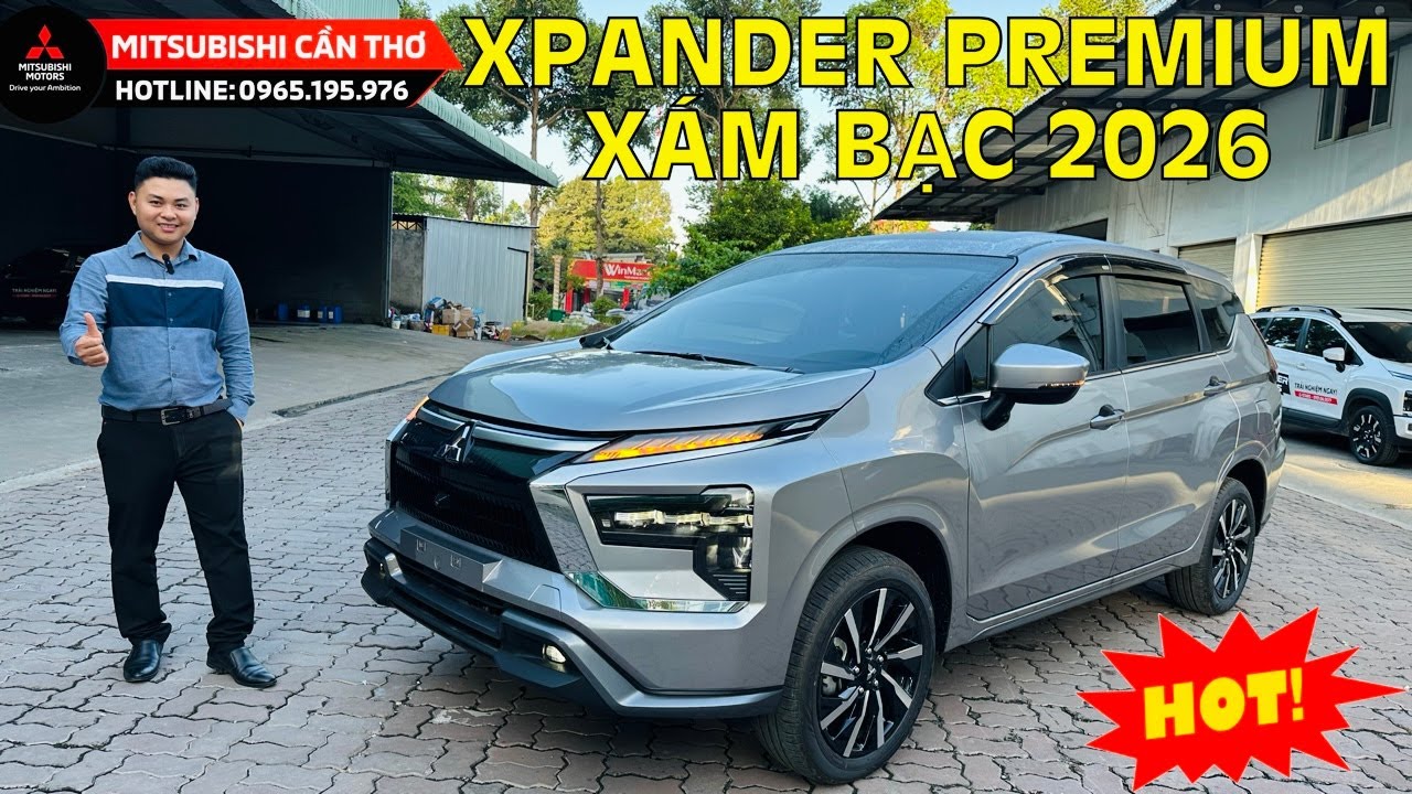 [Tết Dương Lịch 2026] Xe 7 chỗ Mitsubishi Xpander Premium M&agrave;u X&aacute;m Bạc - Khuyến m&atilde;i đến 70 triệu đồng