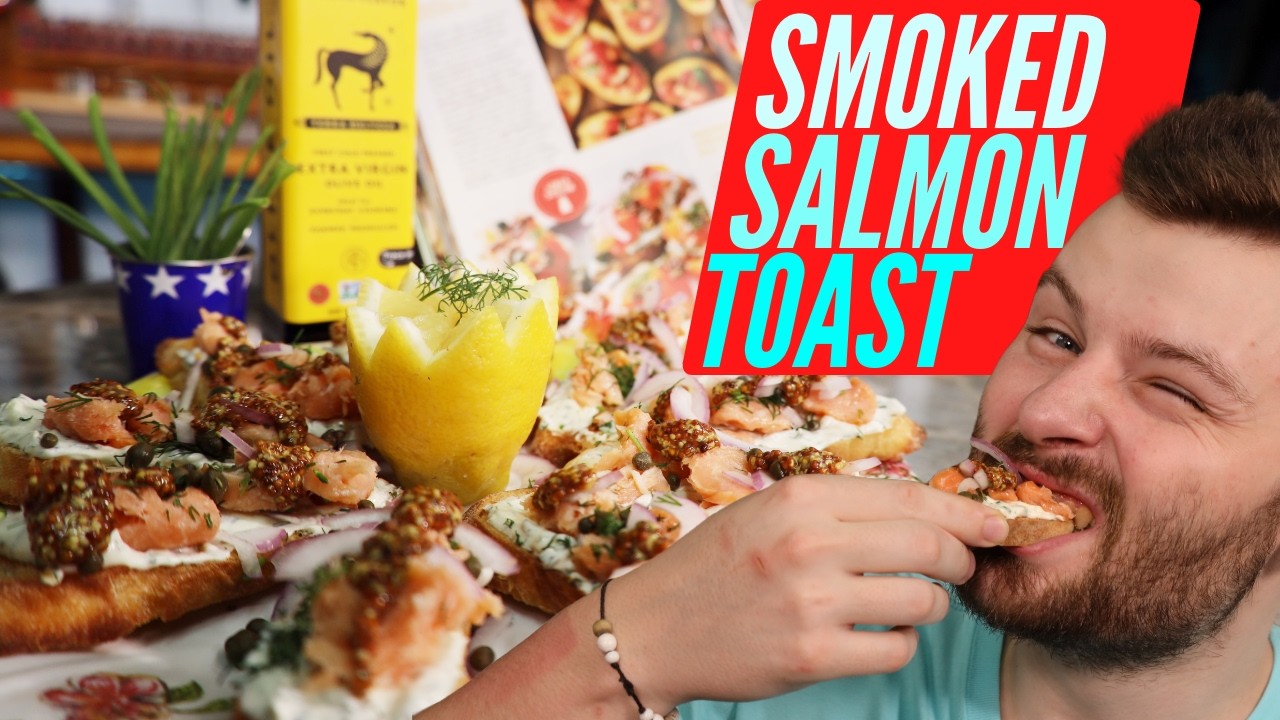 Testing a Delish Recipe | Easy Smoked Salmon Toast With Cream Cheese | Trendy Thursday
