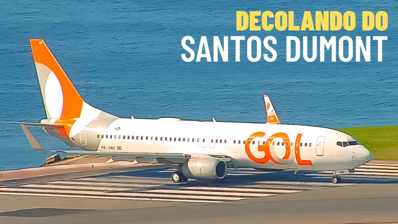 Decolagem do Boeing 737 no Aeroporto Santos Dumont #118