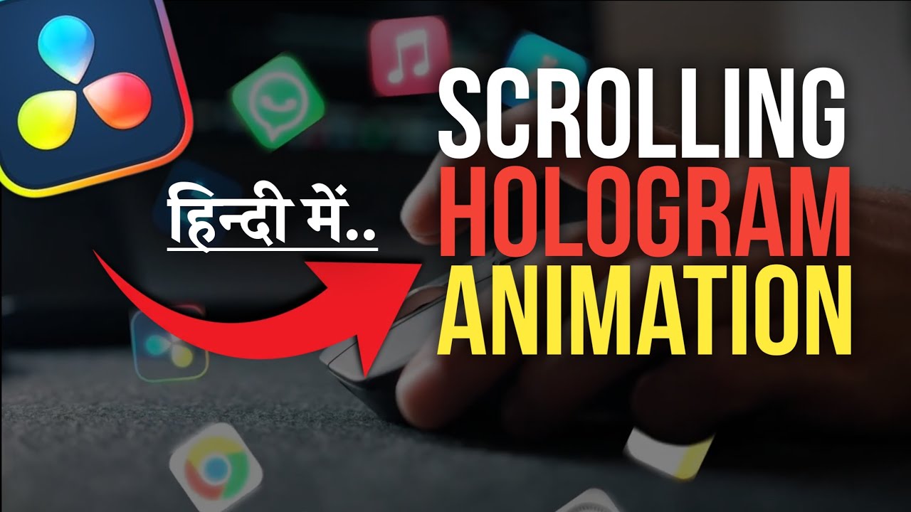 DaVinci Resolve Hologram Effect Hindi  No Plugin, Beginner Problem Solved