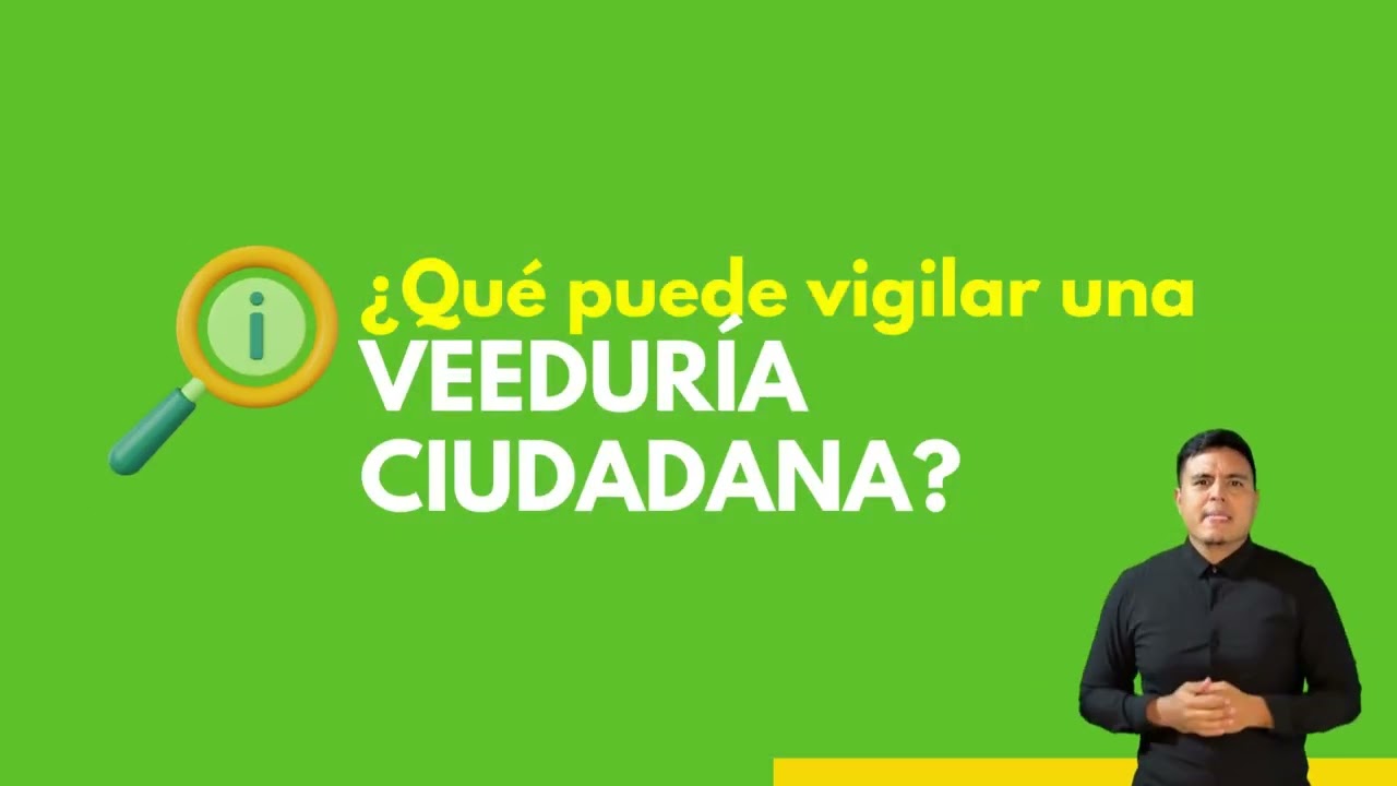 &iquest;Qu&eacute; es una veedur&iacute;a ciudadana?