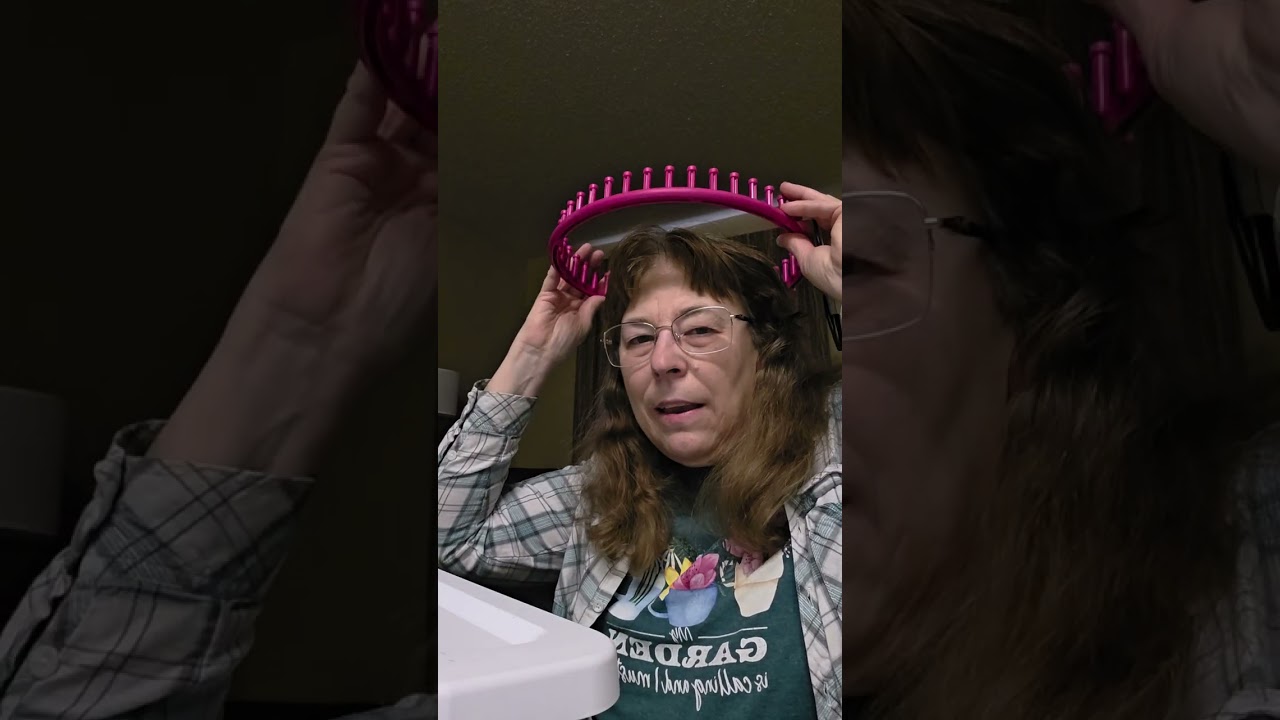 Making a hat on a round knitting loom Part1