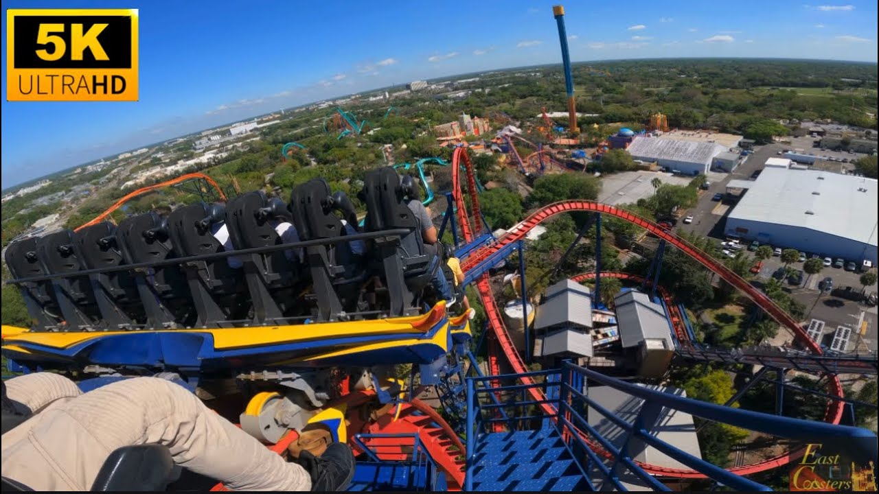 SheiKra POV 5K Back Row B&M Dive Machine Busch Gardens Tampa Bay, FL
