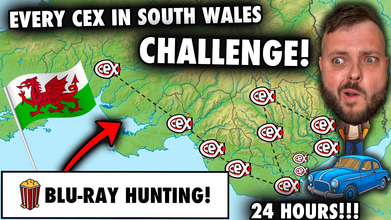Visiting EVERY CEX in South Wales in 1 Day – Ultimate Blu-ray Hunt!
