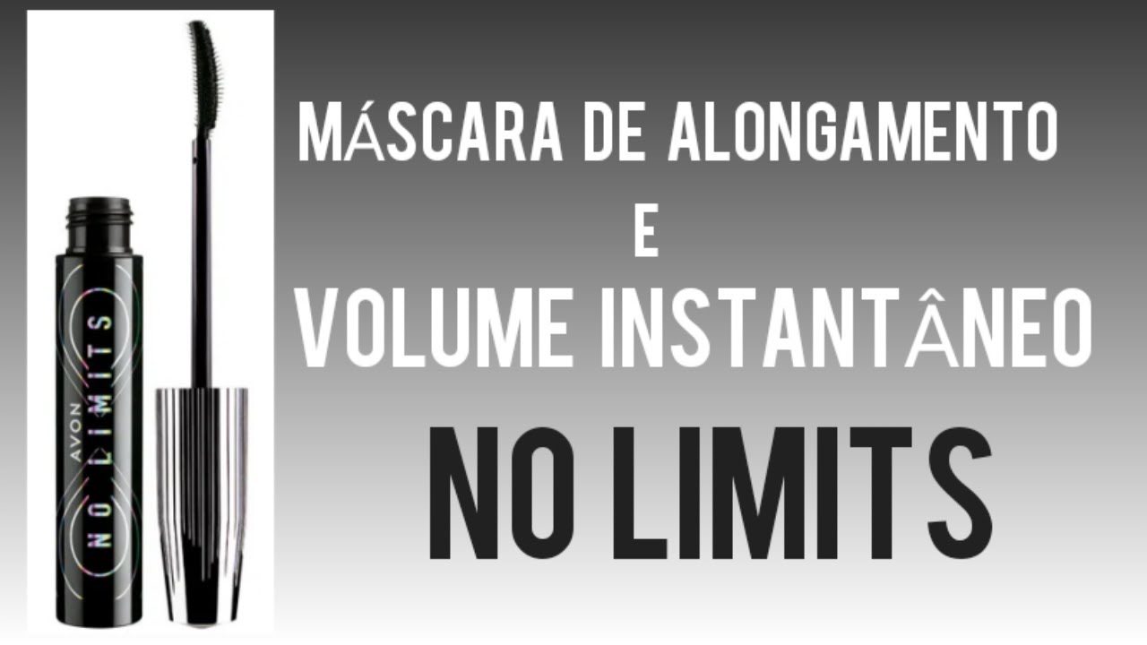AVON M&Aacute;SCARA DE ALONGAMENTO E VOLUME INSTANT&Acirc;NEO NO LIMITS 🎀