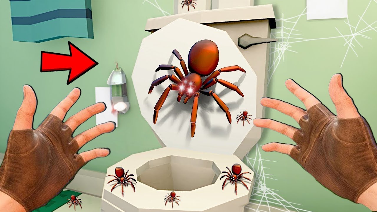 اكبر عنكبوت شفته بحياتي !! بنظارة الواقع الأفتراضي !؟😱 Kill it With Fire VR