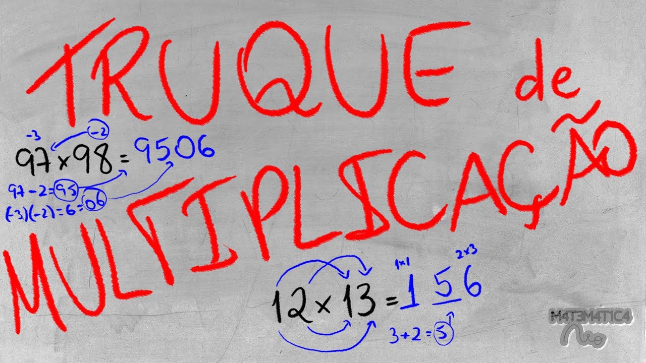 TRUQUE: Como Multiplicar Números com 2 Algarismos MUITO RÁPIDO | Matemática Rio