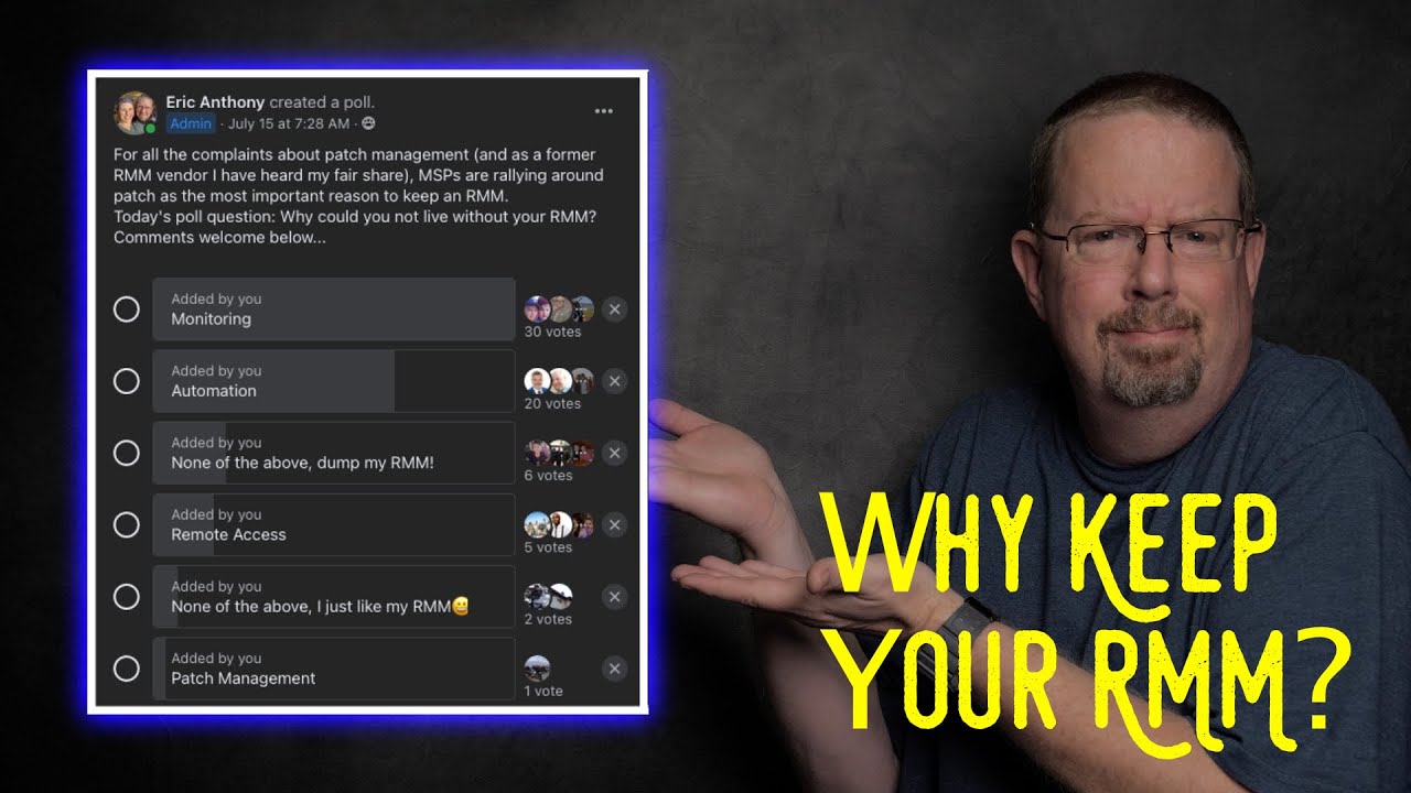 Reasons to Keep Your RMM. We did a poll and got a surprising result from managed service providers!