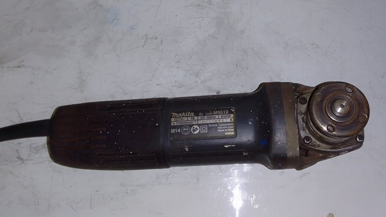 esmerilhadeira makita saindo fogo,  makita m9510, lixadeira makita saindo fogo, esmerilhadeira m9510