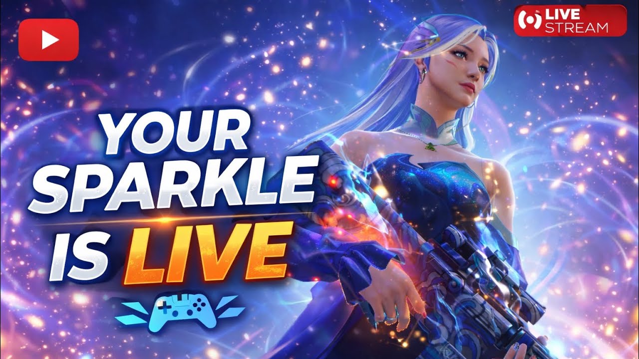 Live stream with sparkle Gaming ❤️| Girl gaming 🥰 | Free fire Guild Test Garena 🔥
