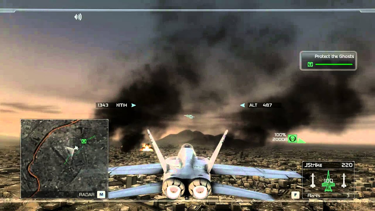 Tom Clancy's H.A.W.X. - F-18C Hornet - Mission 1 - Operation - Ghost Rider