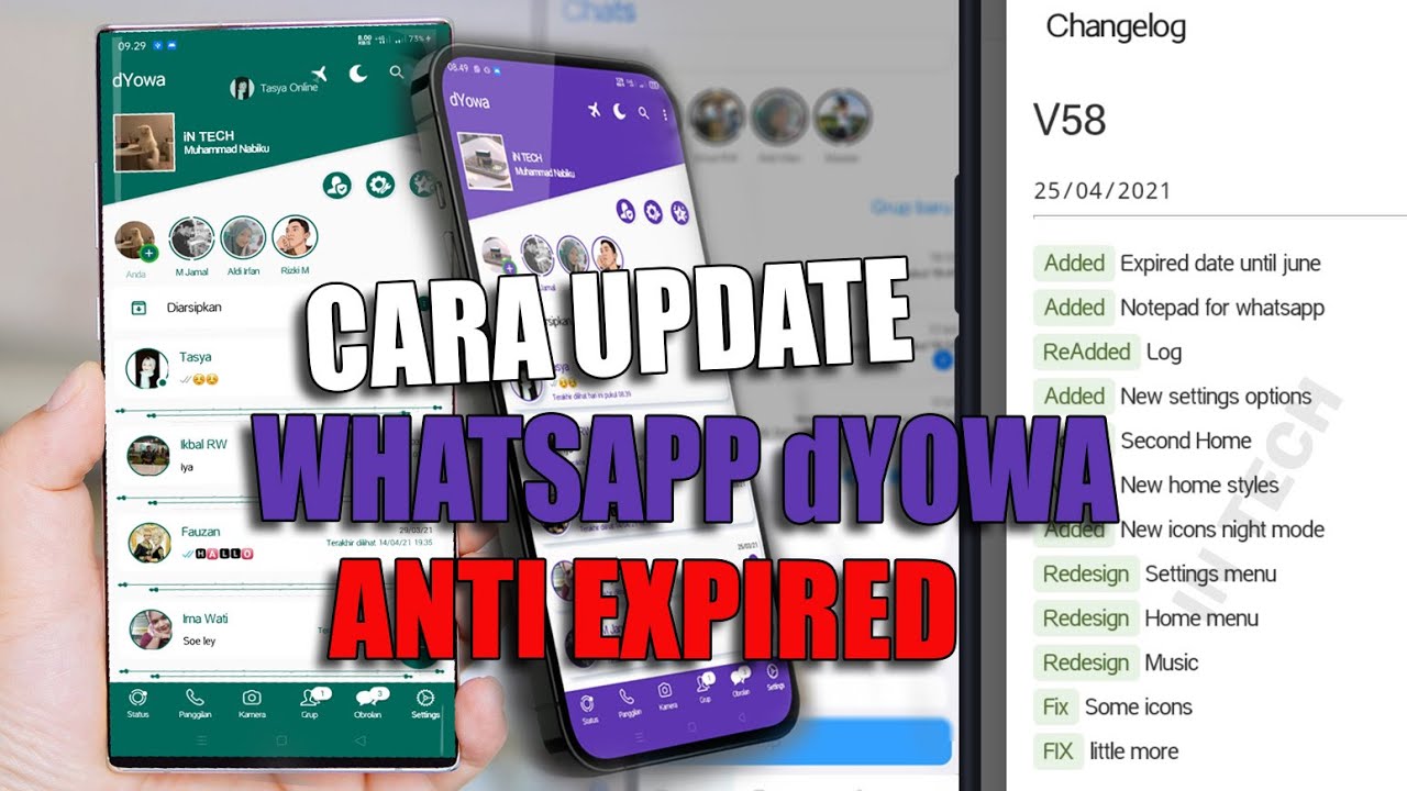 ✅Cara Update WhatsApp dYOWA Tanpa Ragu Hilang Chat Terbaru 2022
