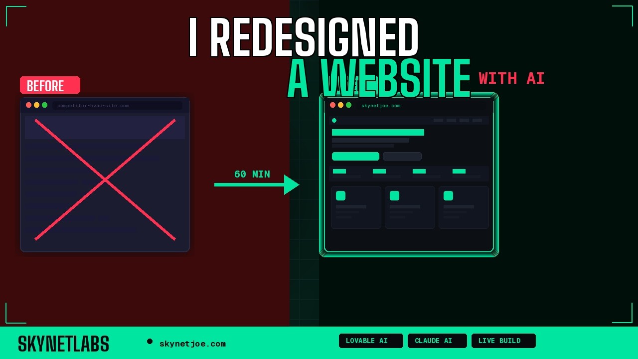Redesign & Pitch a Website in 1 Hour Using Lovable AI | HVAC Client Demo by Kynet Labs