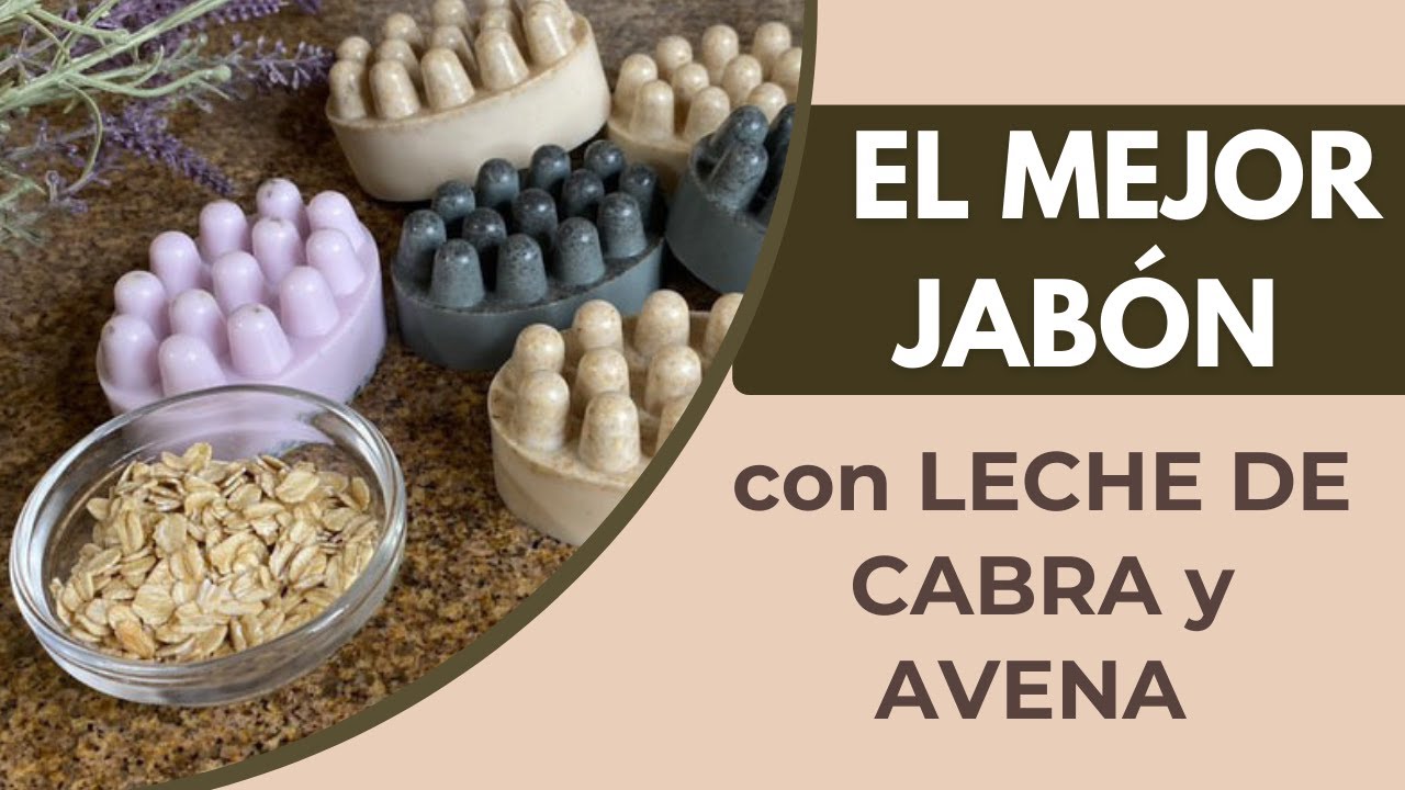 Cómo hacer JABÓN con LECHE DE CABRA y AVENA 🌿 ¡Súper Fácil!