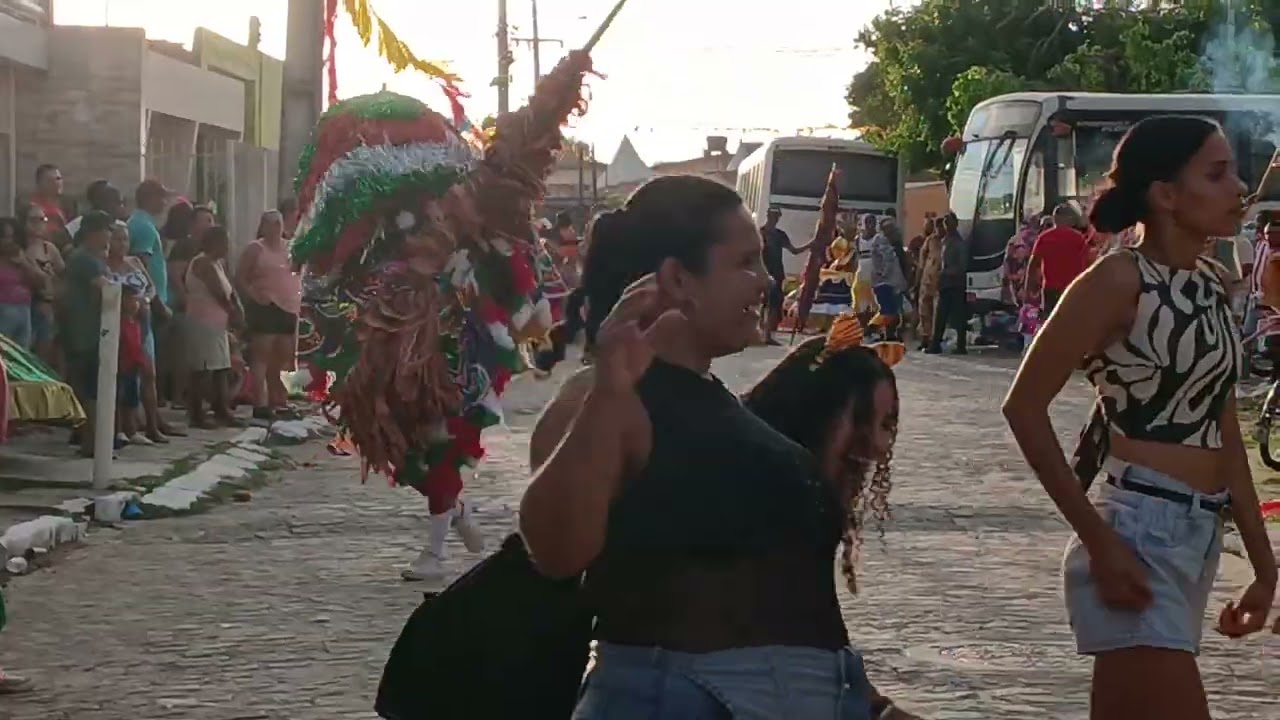 Caboclo Jefferson trator, ce spresentando na cede do leão coroado de Araçoiaba 