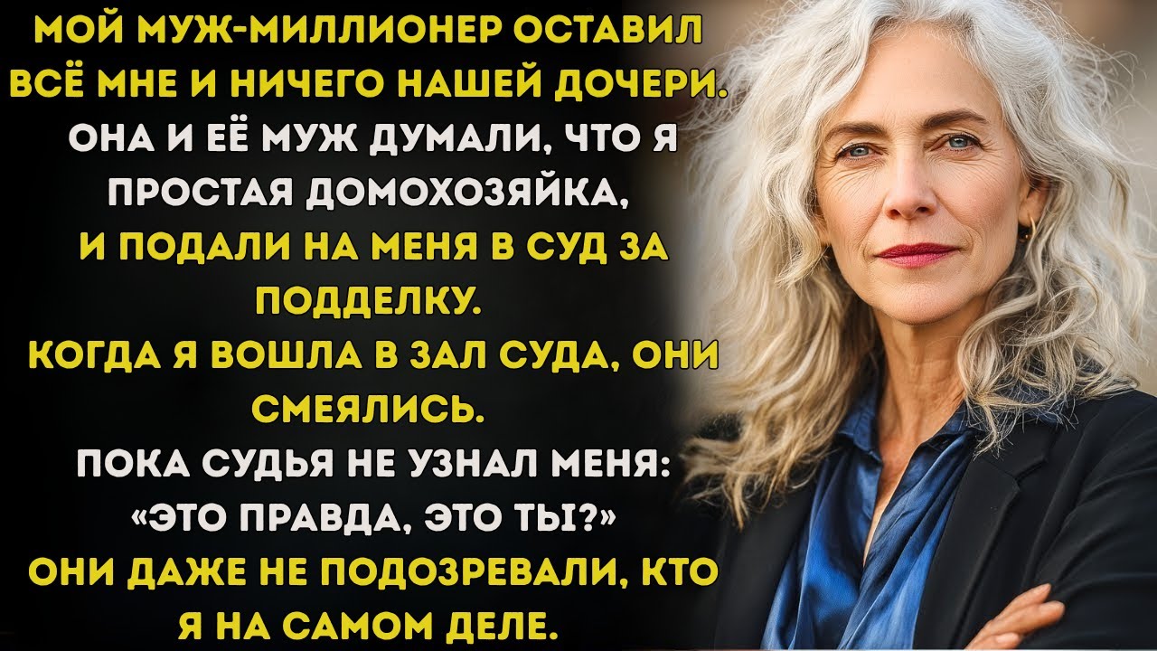 ДОЧЬ ПОДАЛА НА МЕНЯ В СУД ЗА НАСЛЕДСТВО, НО В СУДЕ ВСПОМНИЛИ, КТО Я НА САМОМ ДЕЛЕ