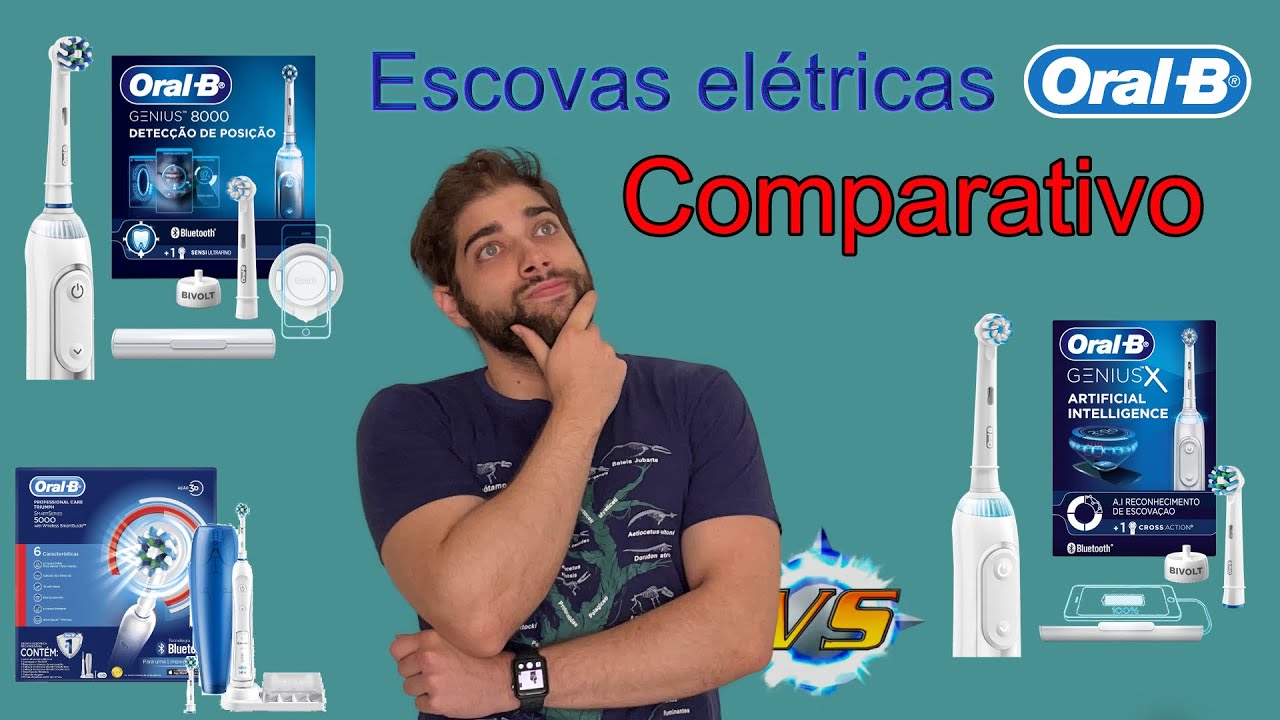 Escovas Elétricas Oral-B  Genius X ou 8000 [Comparativo]
