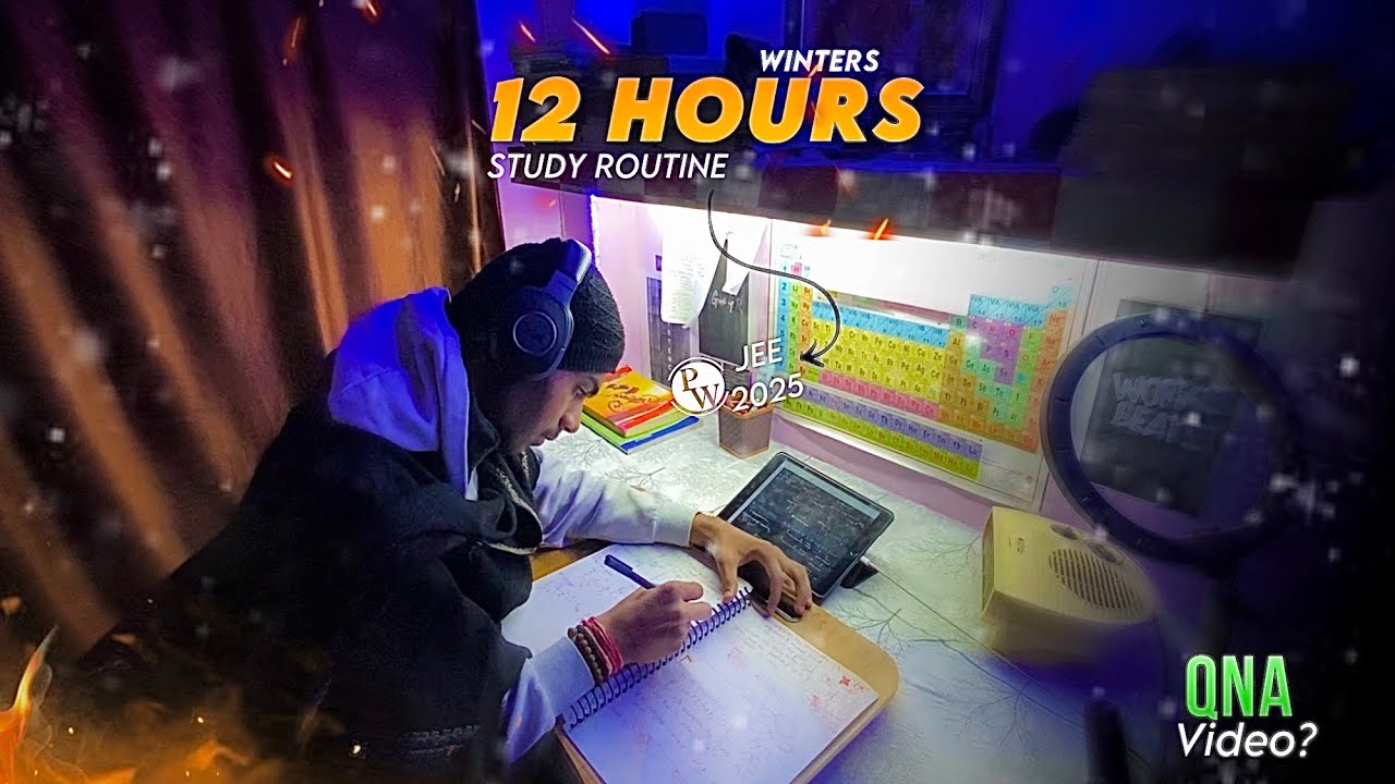 Late-Night Winter Study Grind | JEE 2025 Aspirants 📚✨