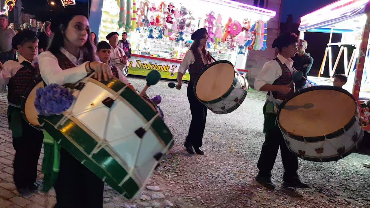 Drums groups. Our Lady of Ajuda party. Sanguinhedo, Vila Real, Portugal. 2024-07-13