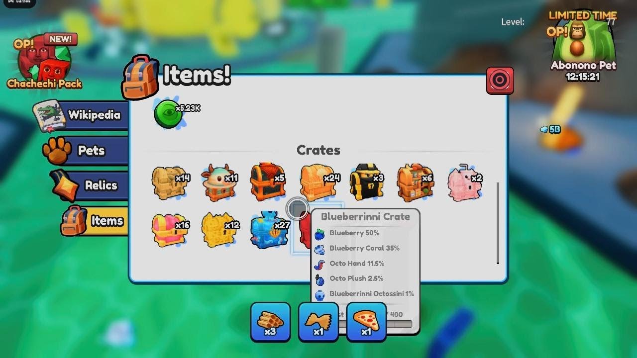 Opening crates