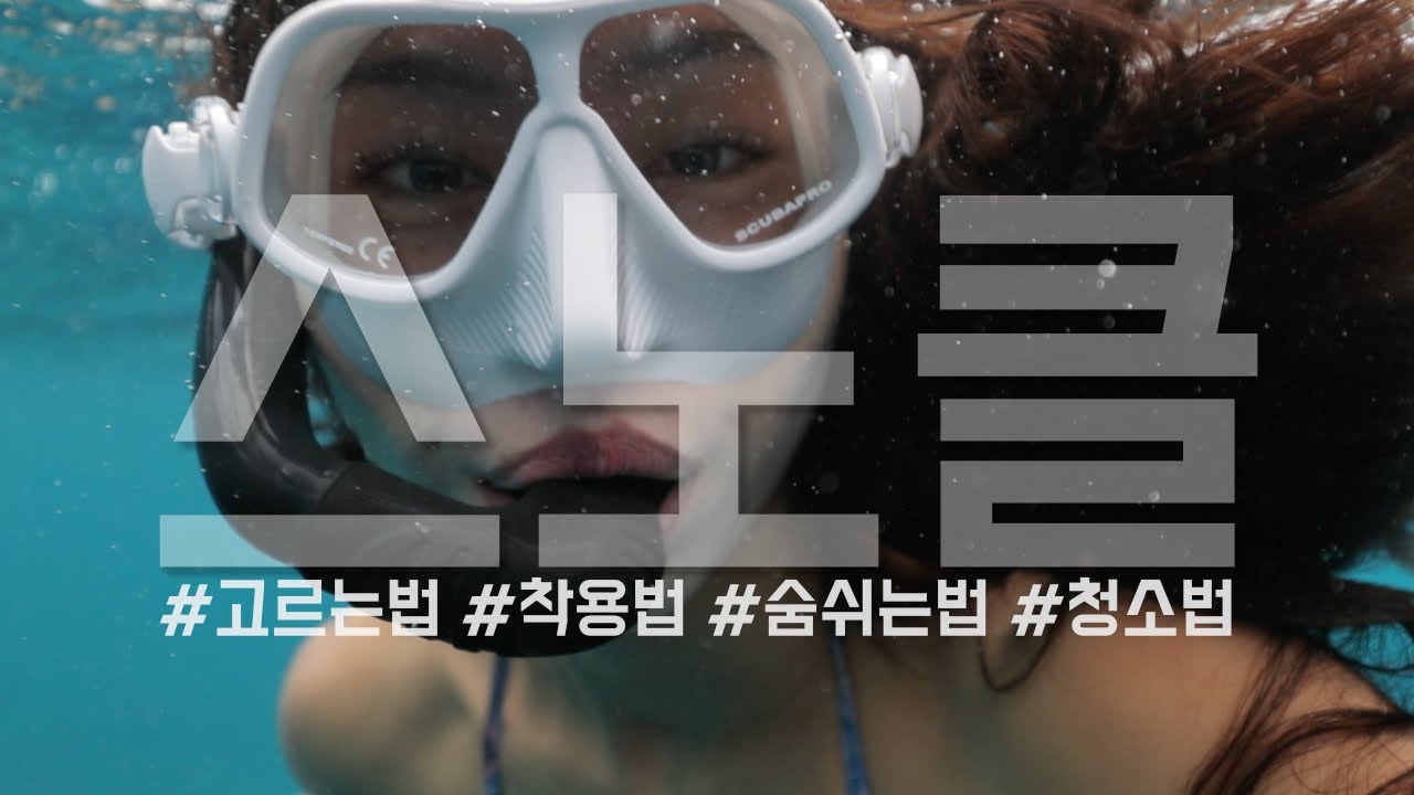 프리다이빙의 시작, 스노클링에 대한 이야기: 스노클 고르기, 착용법, 호흡법 그리고 청소하는 법!