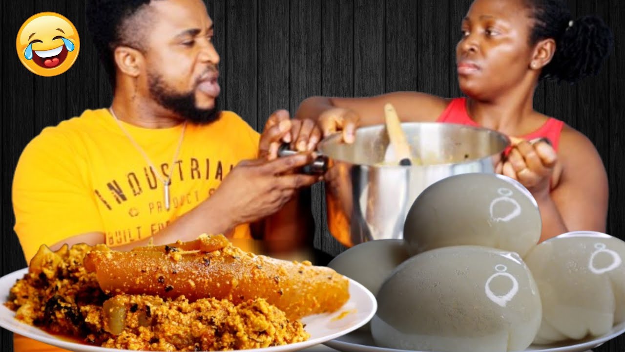 FREE STYLE MUKBANG | FUFU AKA AKPU 6 TO 6 AND EGUSI SOUP | AFRICAN FOOD MUKBANG