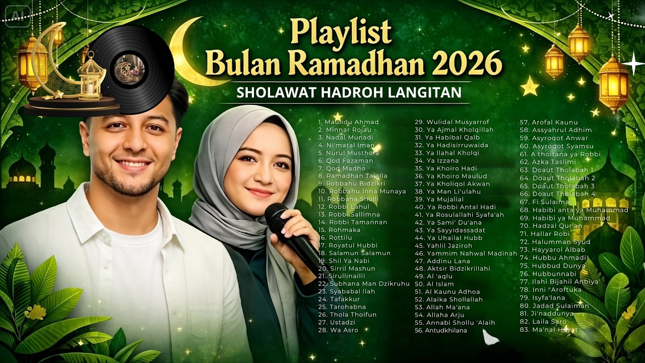 Sholawat Pilihan Hadroh Gendingan LANGITAN SPESIAL MARHABAN YA RAMADHAN Suara Merdu Penentram Hati